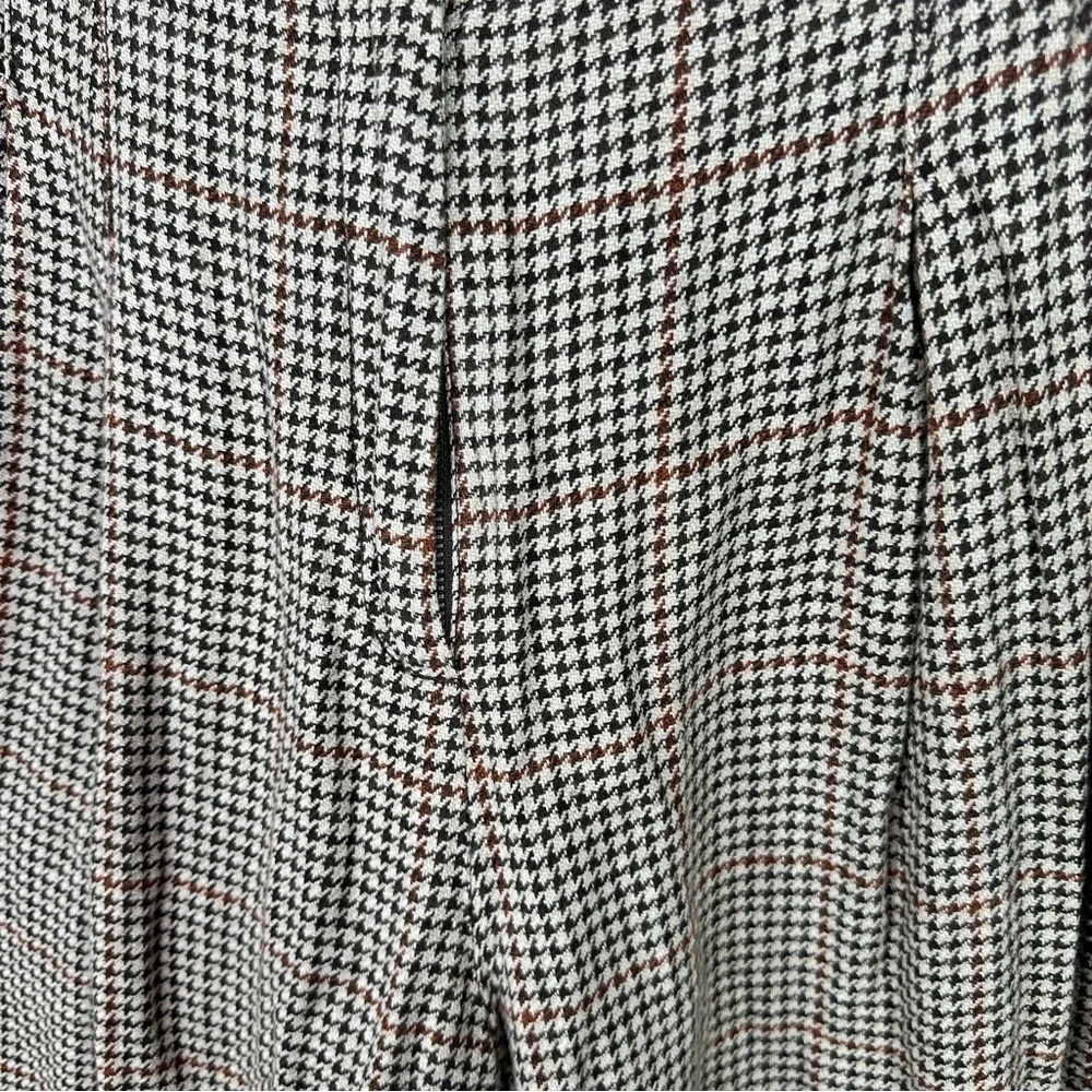 Free People Brown Houndstooth Dress Pants sz 4